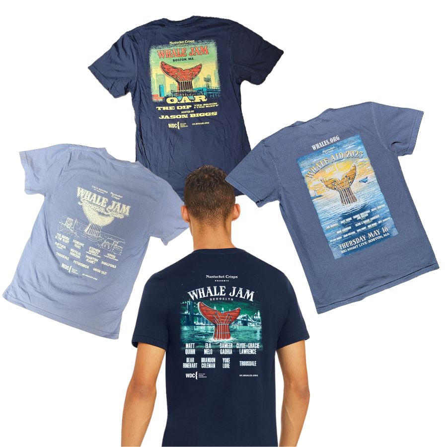 Whale Jam Tee shirts